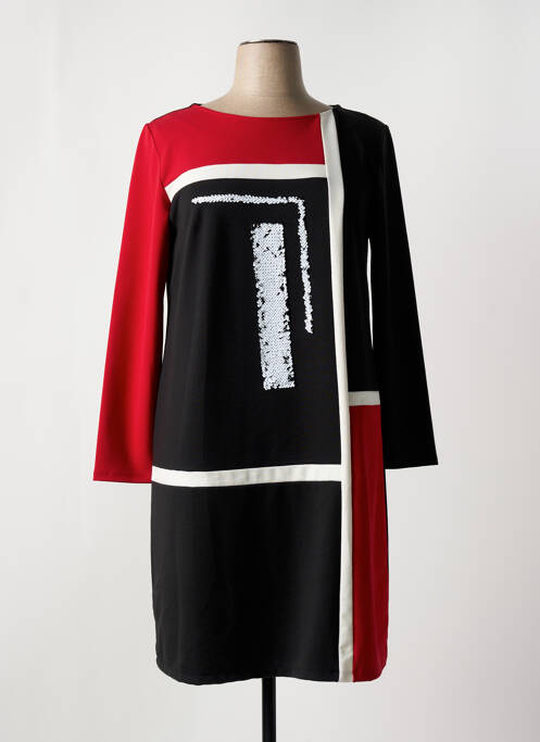 Robe mi-longue noir EVALINKA pour femme