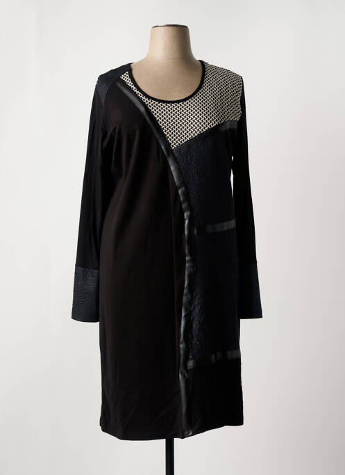 Robe mi-longue noir FRED SABATIER pour femme