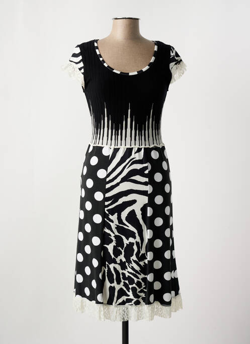 Robe mi-longue noir OLIVIER PHILIPS pour femme