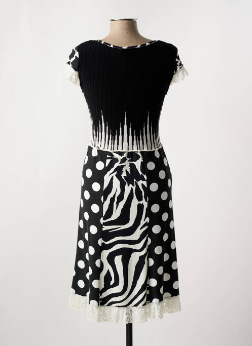 Robe mi-longue noir OLIVIER PHILIPS pour femme