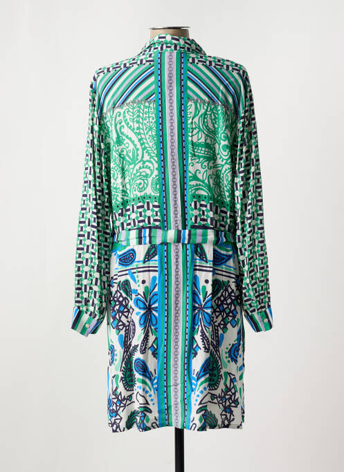 Robe mi-longue vert CHALOU pour femme