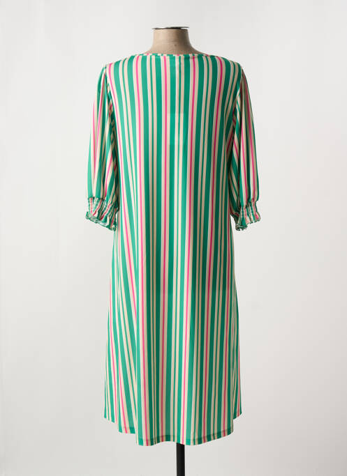 Robe mi-longue vert YOEK pour femme