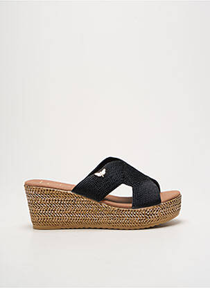 Mules/sabots talon compensé talon de 7 à 9cm noir LPB femme