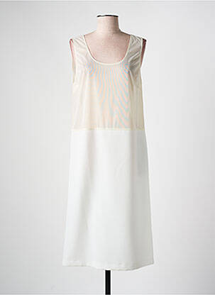 Jupon /fond de robe coupe droite blanc FRANCE RIVOIRE femme