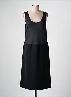 Jupon /fond de robe coupe droite noir FRANCE RIVOIRE femme