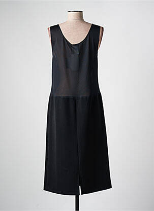 Jupon /fond de robe coupe droite noir FRANCE RIVOIRE femme