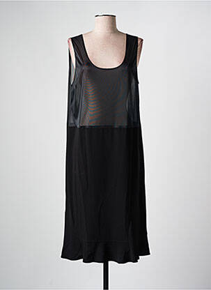 Jupon /fond de robe coupe droite noir FRANCE RIVOIRE femme