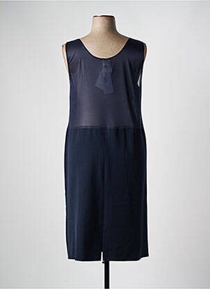 Jupon /fond de robe coupe droite bleu FRANCE RIVOIRE femme