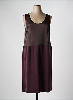 Jupon /fond de robe coupe droite marron FRANCE RIVOIRE femme