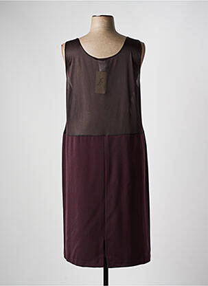 Jupon /fond de robe coupe droite marron FRANCE RIVOIRE femme