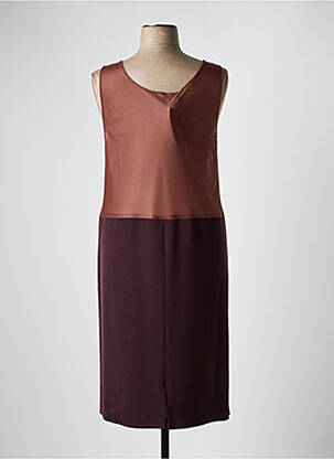 Jupon /fond de robe coupe droite marron FRANCE RIVOIRE femme