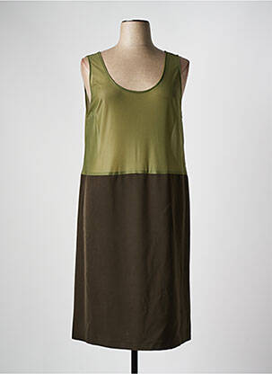 Jupon /fond de robe coupe droite vert FRANCE RIVOIRE femme
