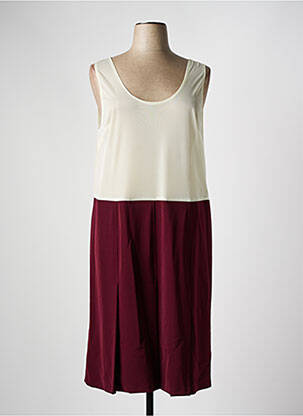 Jupon /fond de robe coupe droite rouge IMPULSION femme