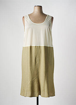 Jupon /fond de robe coupe droite vert FRANCE RIVOIRE femme
