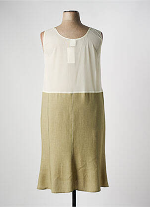 Jupon /fond de robe coupe droite vert FRANCE RIVOIRE femme