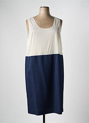 Jupon /fond de robe coupe droite bleu FRANCE RIVOIRE femme