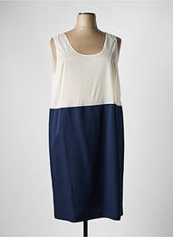 Jupon /fond de robe coupe droite bleu FRANCE RIVOIRE femme