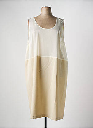 Jupon /fond de robe coupe droite beige FRANCE RIVOIRE femme