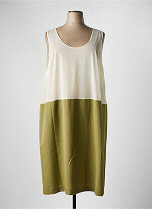 Jupon /fond de robe coupe droite vert FRANCE RIVOIRE femme