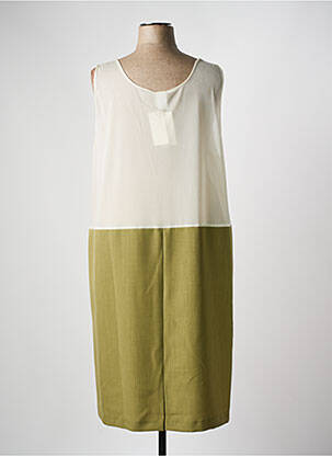 Jupon /fond de robe coupe droite vert FRANCE RIVOIRE femme