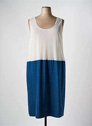 Jupon /fond de robe coupe droite bleu FRANCE RIVOIRE femme