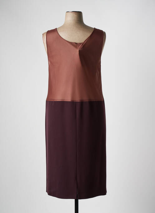 Jupon /fond de robe coupe droite marron FRANCE RIVOIRE femme