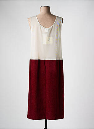 Jupon /fond de robe coupe droite rouge FRANCE RIVOIRE femme