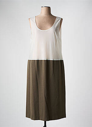 Jupon /fond de robe coupe droite vert FRANCE RIVOIRE femme