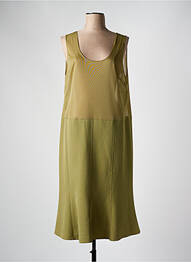 Jupon /fond de robe coupe droite vert FRANCE RIVOIRE femme