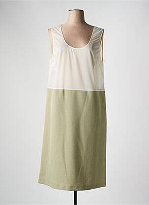 Jupon /fond de robe coupe droite vert FRANCE RIVOIRE femme