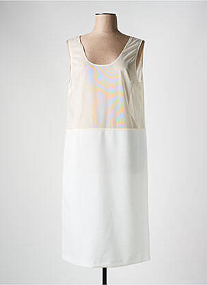 Jupon /fond de robe coupe droite blanc FRANCE RIVOIRE femme