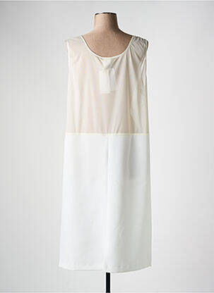 Jupon /fond de robe coupe droite blanc FRANCE RIVOIRE femme
