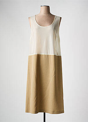 Jupon /fond de robe coupe droite beige FRANCE RIVOIRE femme