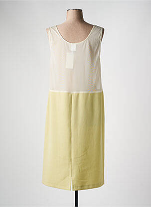 Jupon /fond de robe coupe droite jaune FRANCE RIVOIRE femme
