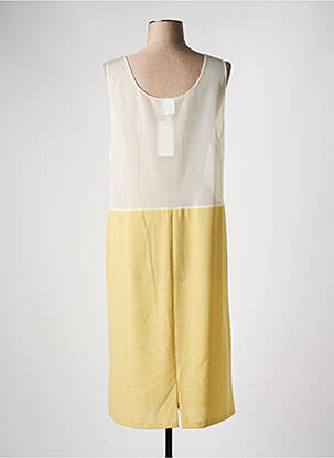 Jupon /fond de robe coupe droite jaune FRANCE RIVOIRE femme
