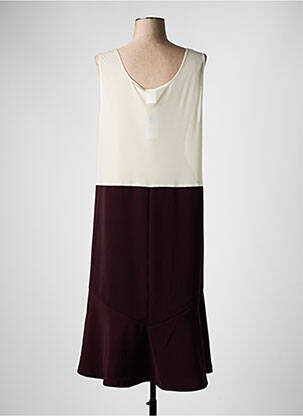 Jupon /fond de robe coupe droite violet FRANCE RIVOIRE femme