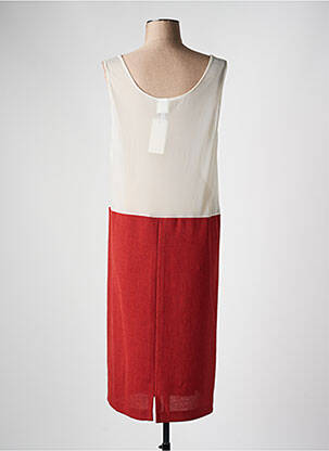 Jupon /fond de robe coupe droite rouge FRANCE RIVOIRE femme