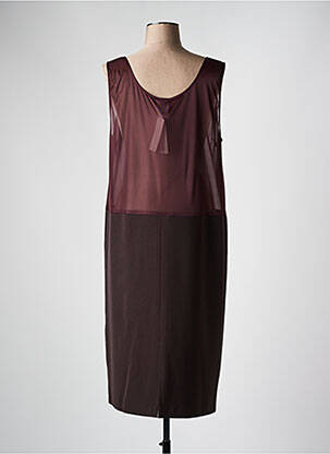 Jupon /fond de robe coupe droite marron FRANCE RIVOIRE femme