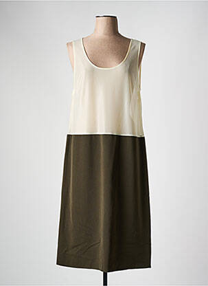 Jupon /fond de robe coupe droite vert FRANCE RIVOIRE femme
