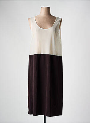 Jupon /fond de robe coupe droite violet FRANCE RIVOIRE femme