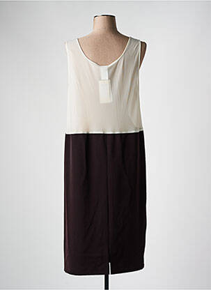 Jupon /fond de robe coupe droite violet FRANCE RIVOIRE femme