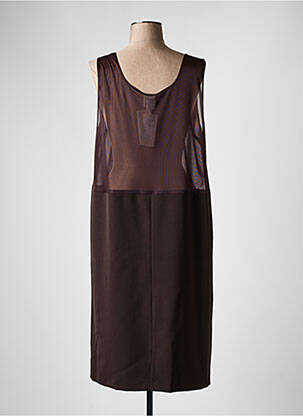 Jupon /fond de robe coupe droite marron FRANCE RIVOIRE femme