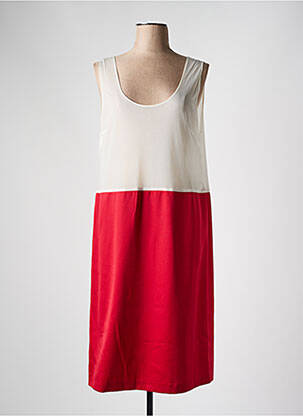 Jupon /fond de robe coupe droite rouge FRANCE RIVOIRE femme