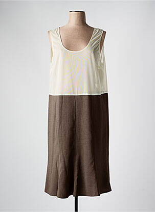 Jupon /fond de robe coupe droite vert FRANCE RIVOIRE femme