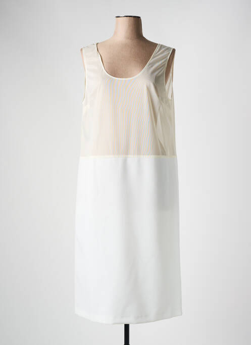 Jupon /fond de robe coupe droite blanc FRANCE RIVOIRE femme