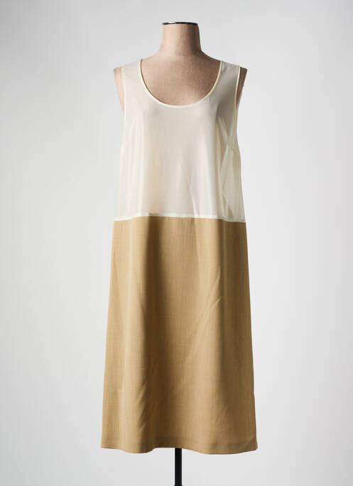 Jupon /fond de robe coupe droite beige FRANCE RIVOIRE femme