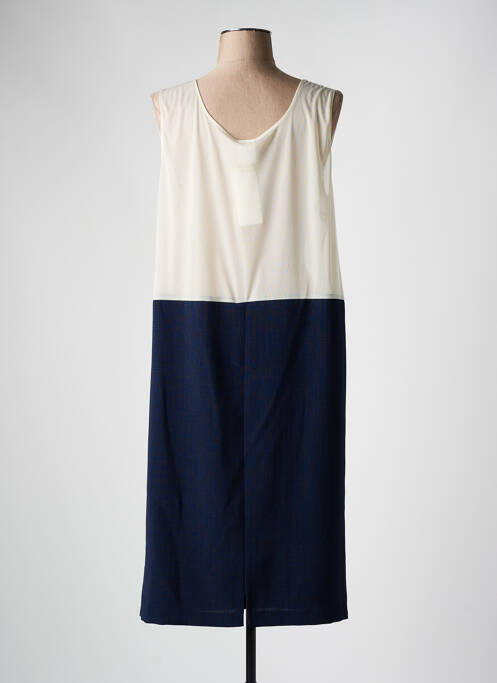 Jupon /fond de robe coupe droite bleu FRANCE RIVOIRE femme