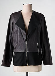 Veste casual tissage suedine noir GUY DUBOUIS femme