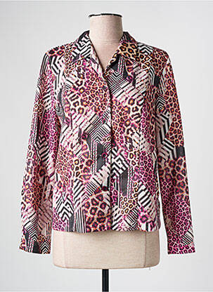 Chemisier coupe cintrée manches longues violet GUY DUBOUIS femme