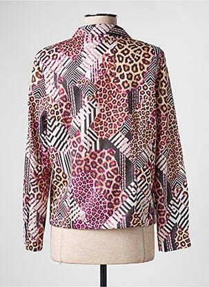 Chemisier coupe cintrée manches longues violet GUY DUBOUIS femme